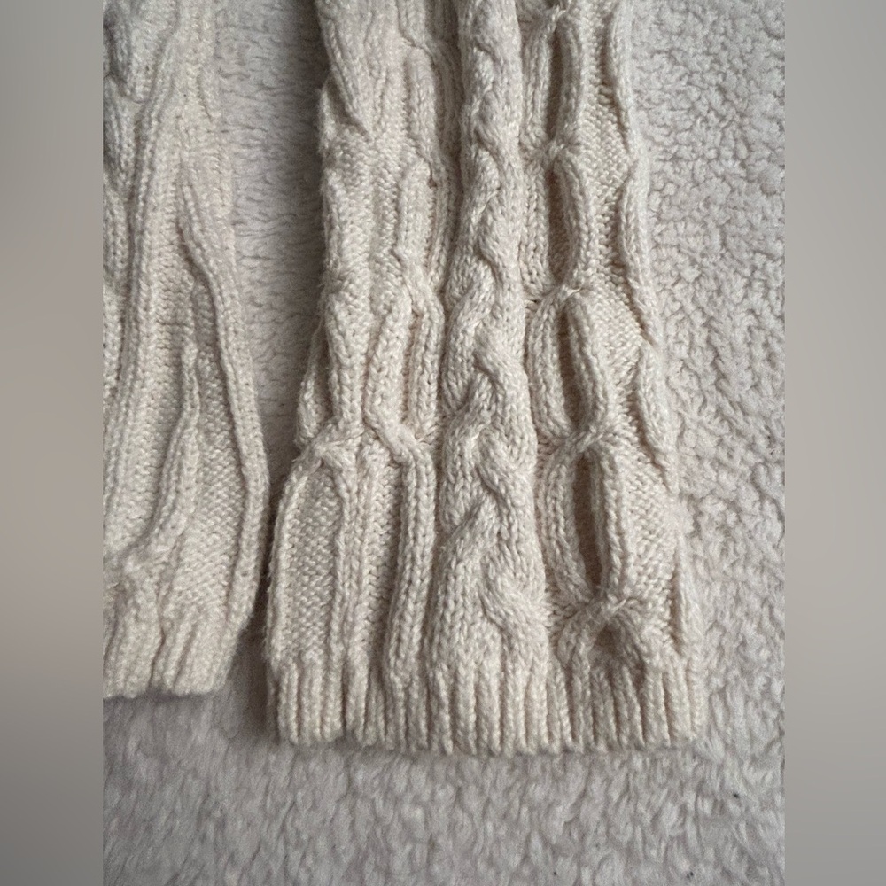 Talbots Ivory Cable Knit Sweater - Picture 5 of 11